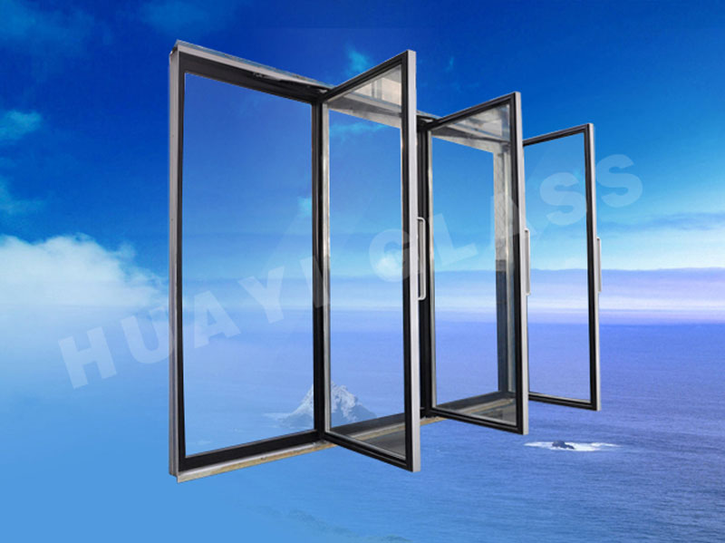 Biological medical cabinet glass door